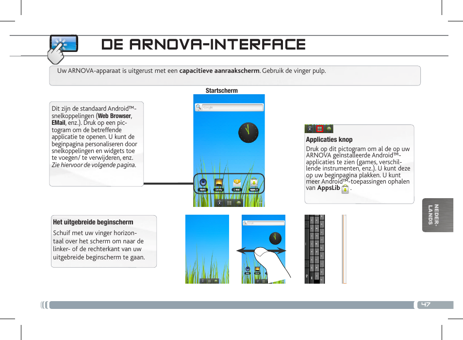 De arnova-interface | ARNOVA 7c G2 User Manual | Page 47 / 57