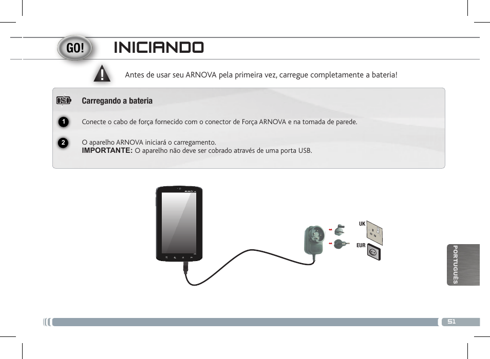 Iniciando | ARNOVA 7c G2 User Manual | Page 51 / 57