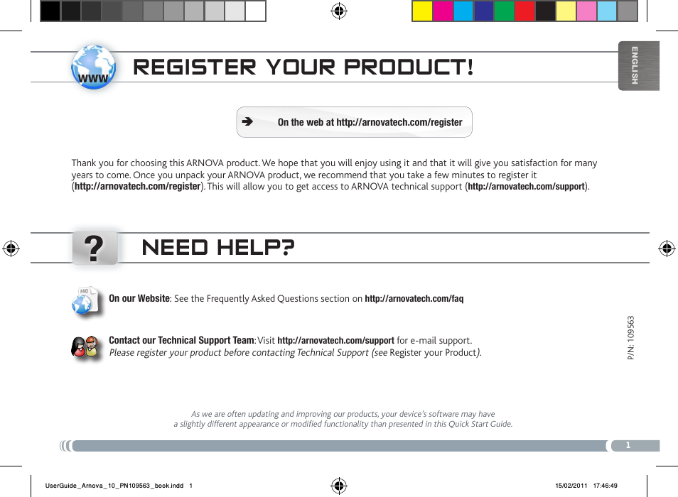 ARNOVA 10 User Manual | 48 pages