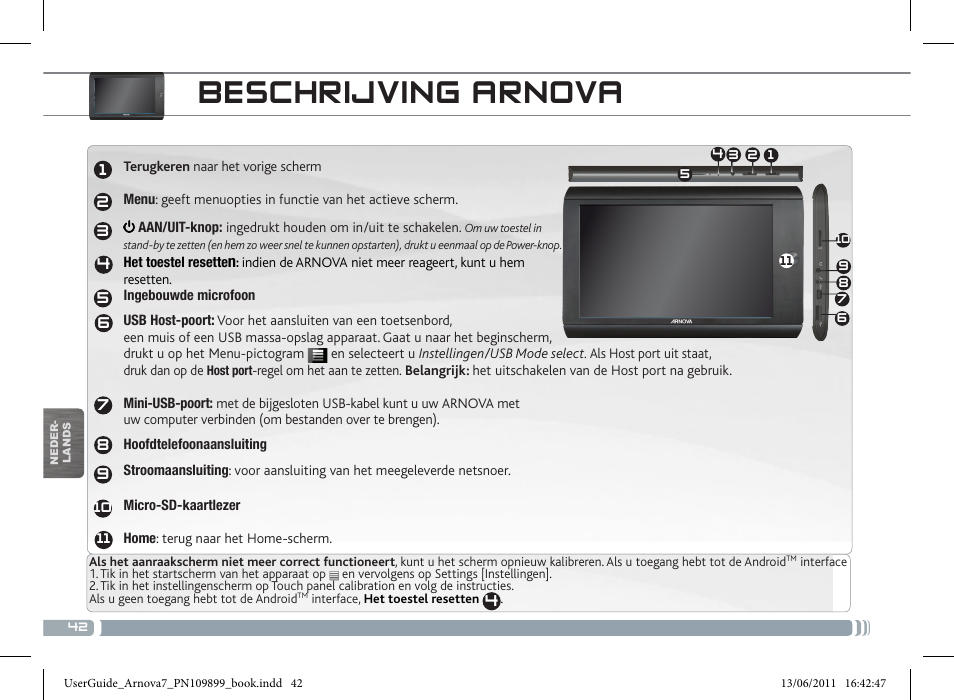 Beschrijving arnova | ARNOVA 7 User Manual | Page 42 / 49