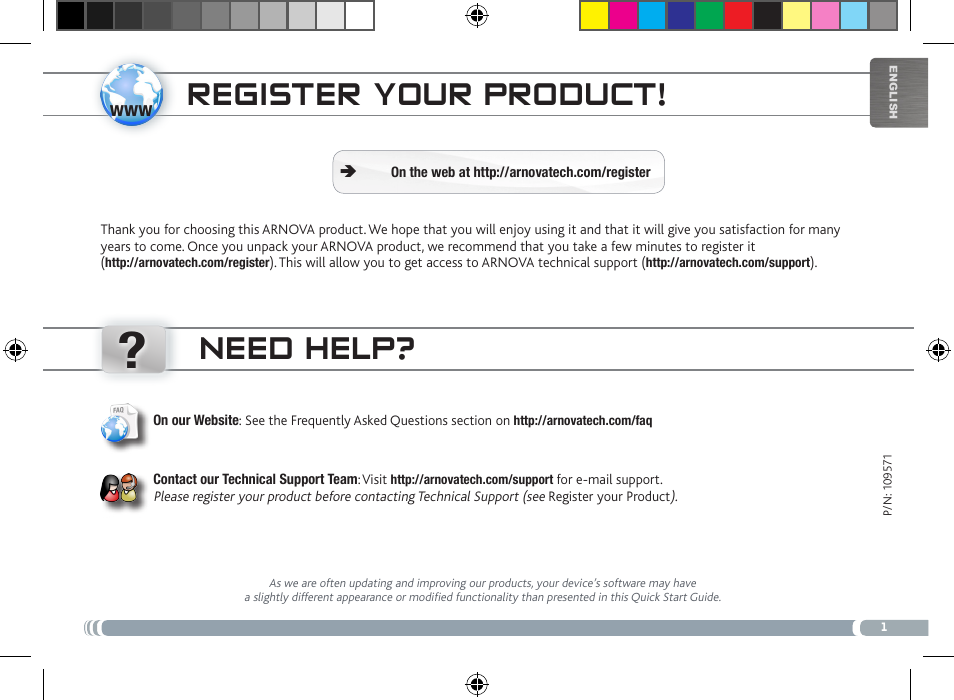 ARNOVA 8 User Manual | 48 pages