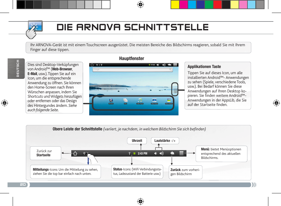 Die arnova schnittstelle | ARNOVA 8 User Manual | Page 20 / 48