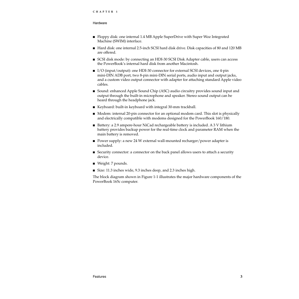 Apple Macintosh PowerBook 165c User Manual | Page 13 / 25