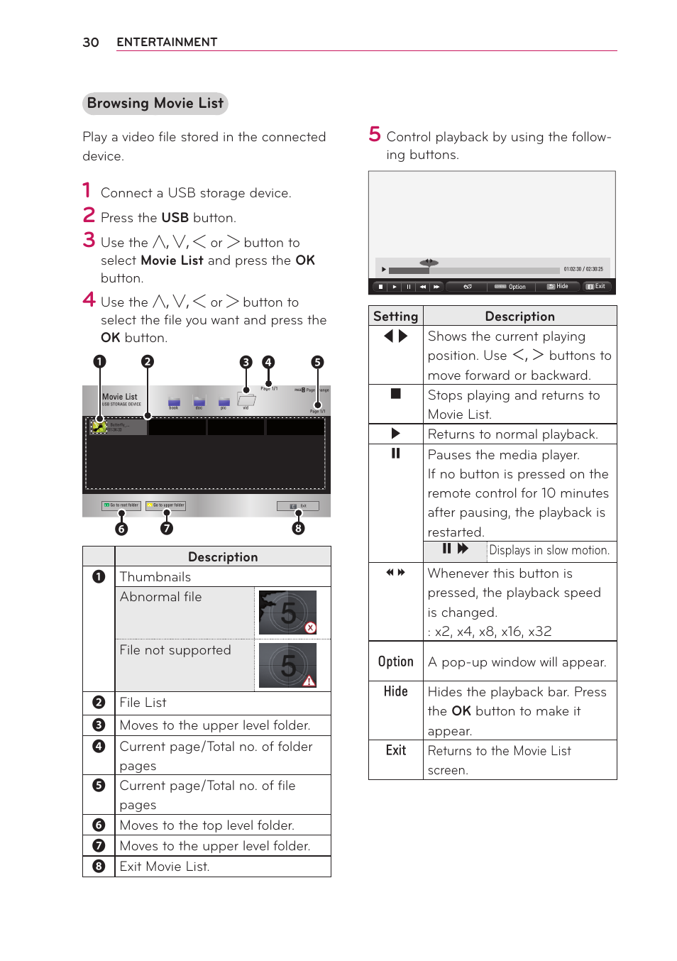 Browsing movie list | Artograph LED 500 Owners Manual User Manual | Page 30 / 61