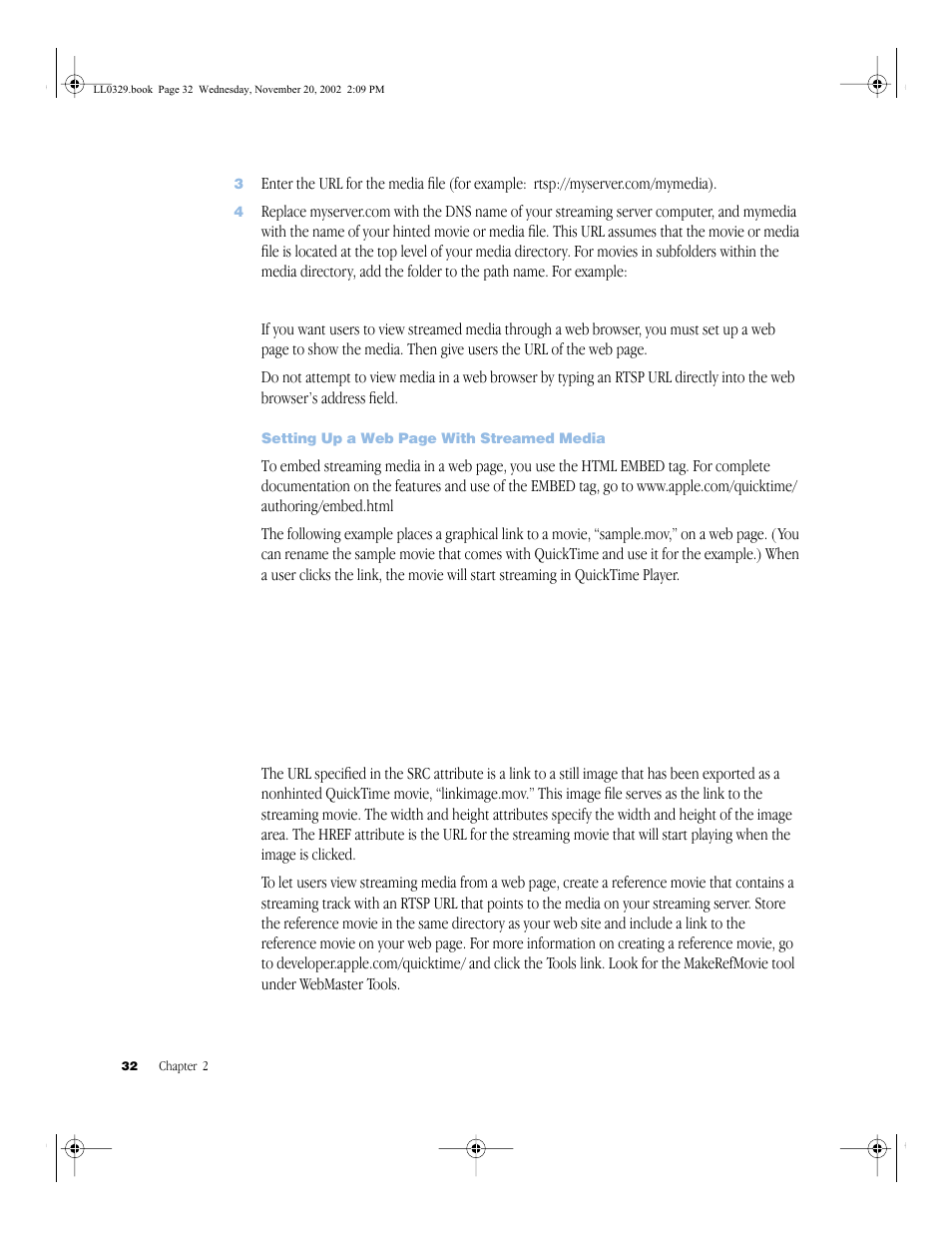 Apple QuickTime Streaming Server (Administrator’s Guide) User Manual | Page 32 / 86