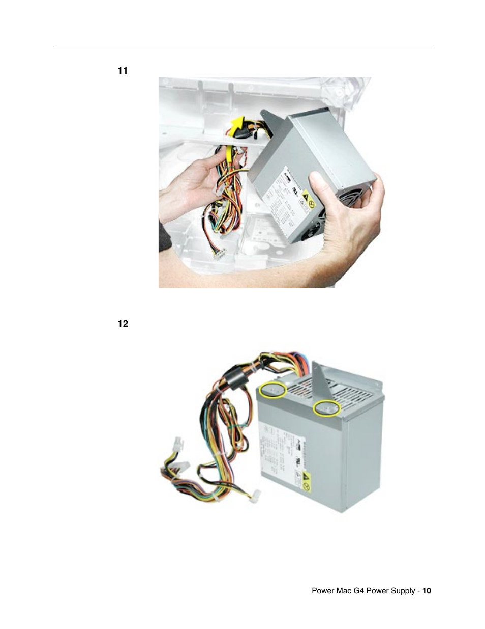 Apple Mac G4 (Power Supply Replacement) User Manual | Page 10 / 11