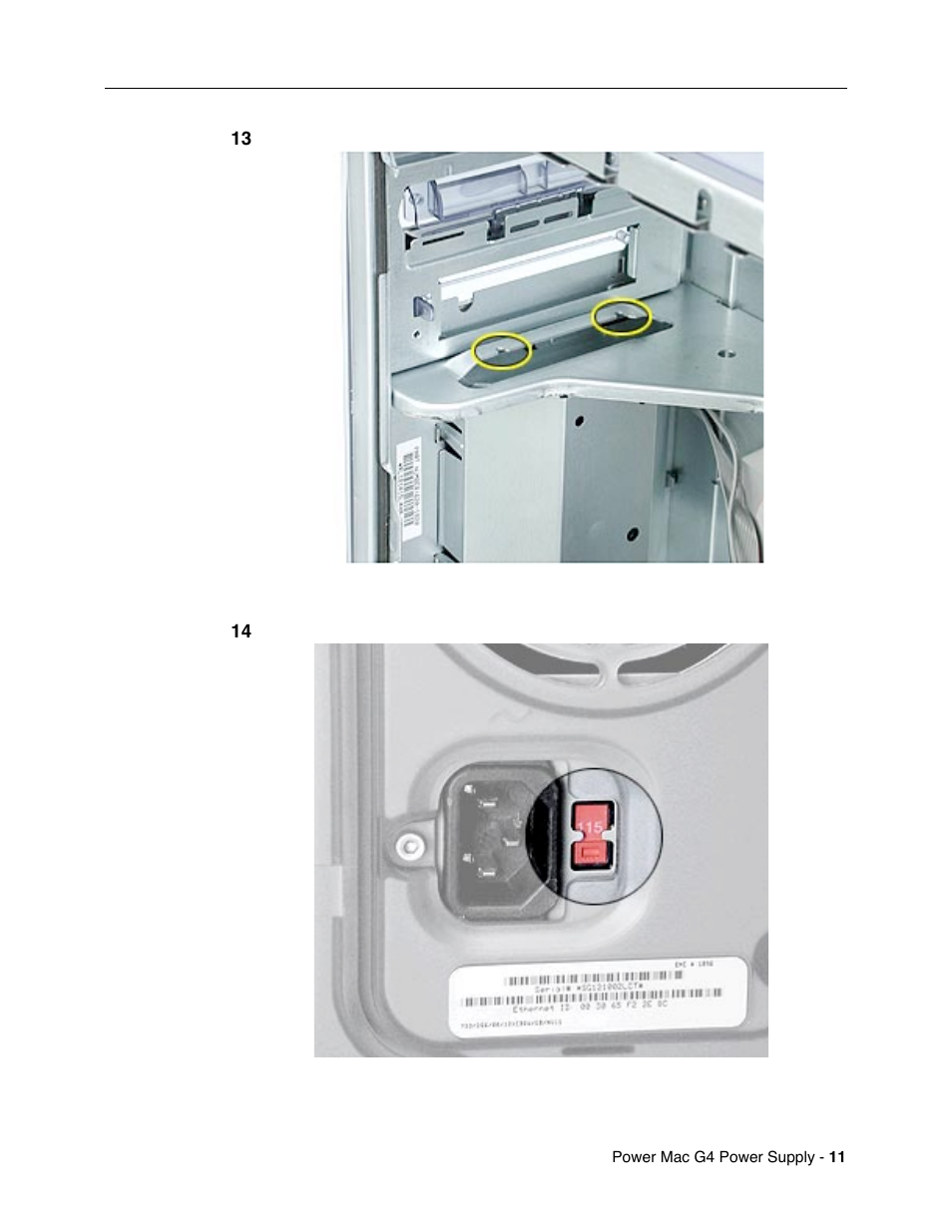 Apple Mac G4 (Power Supply Replacement) User Manual | Page 11 / 11