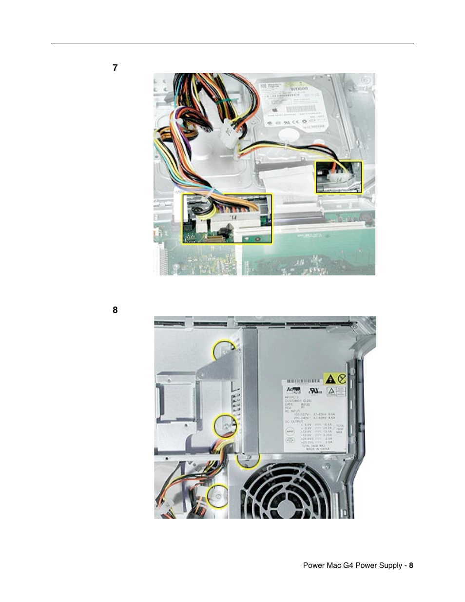 Apple Mac G4 (Power Supply Replacement) User Manual | Page 8 / 11