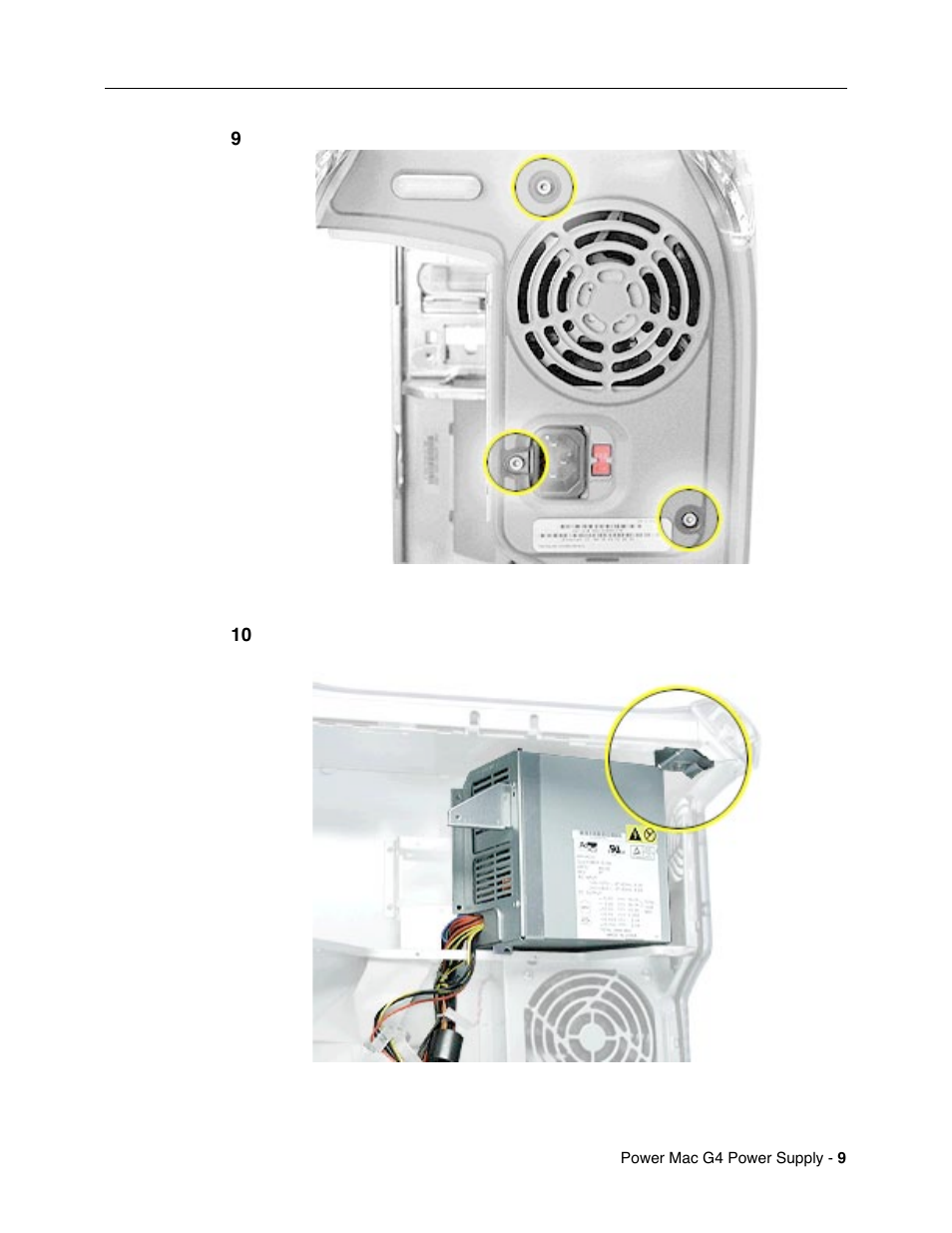 Apple Mac G4 (Power Supply Replacement) User Manual | Page 9 / 11