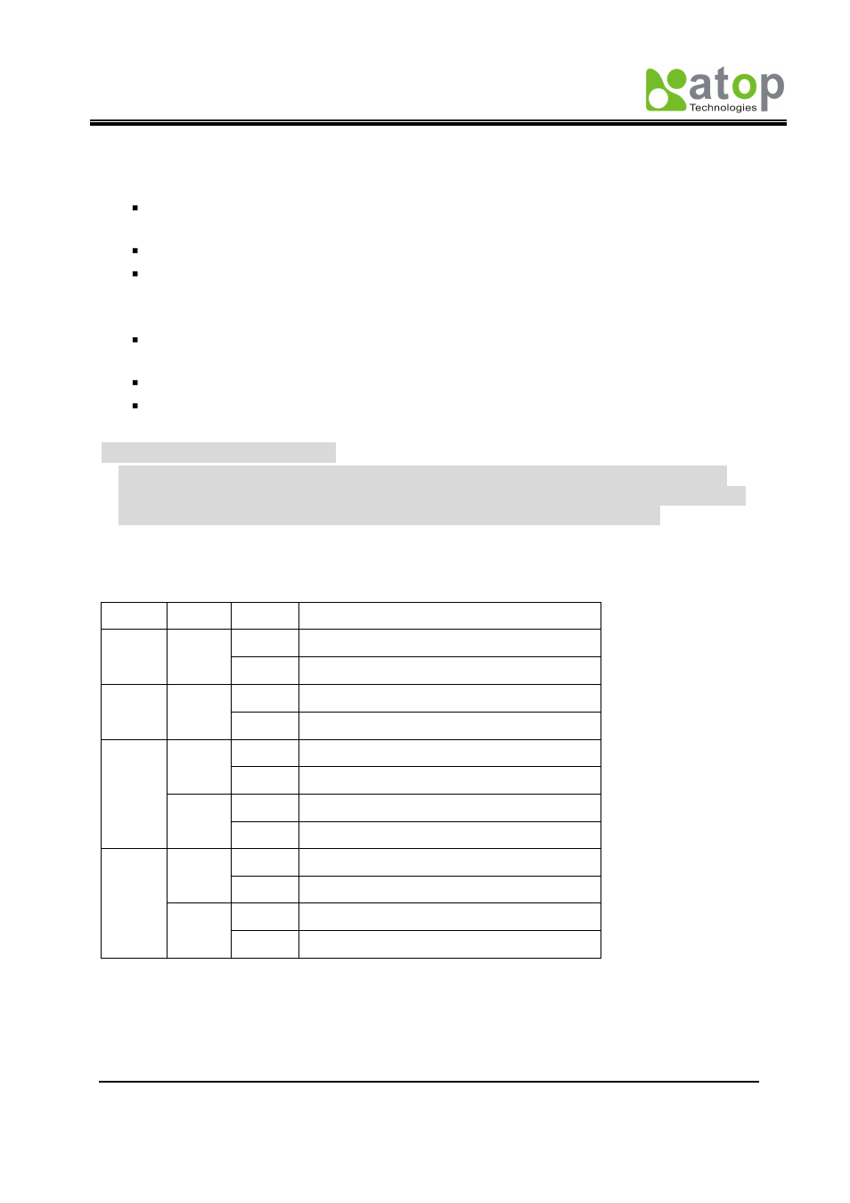 Atop Technology EH2005-Fm User Manual | Page 3 / 4