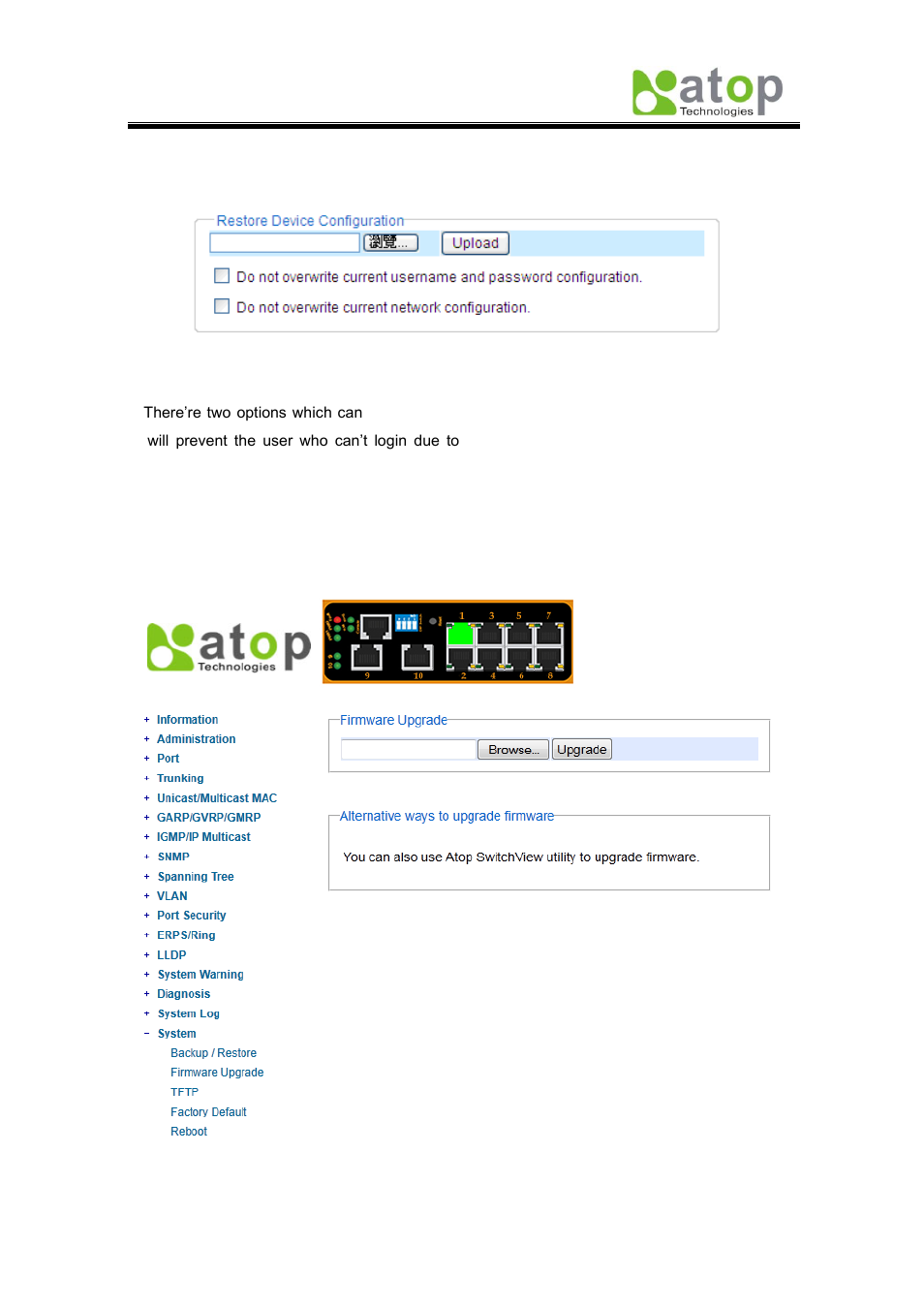 2 firmware upgrade, 3 tftp | Atop Technology EH7510 User manual User Manual | Page 96 / 120