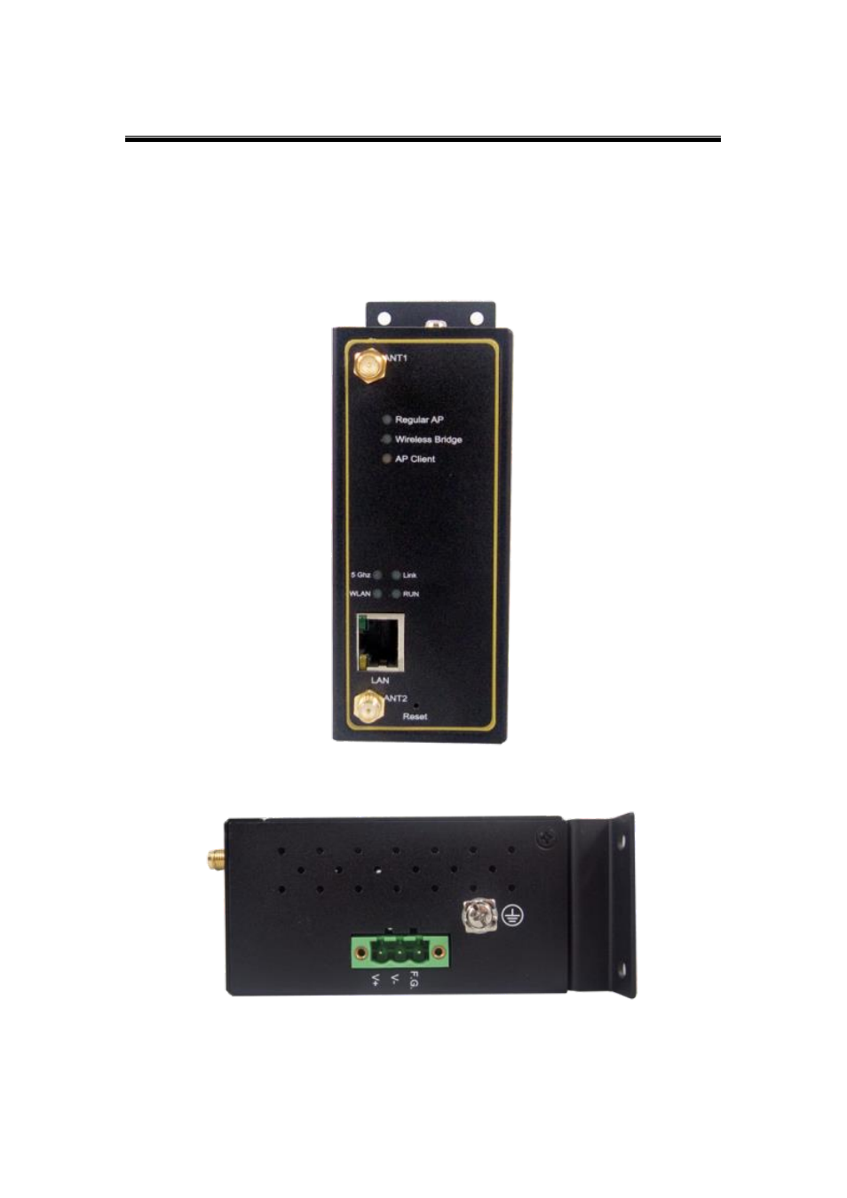 2 front & power panels, Front & power panels | Atop Technology AW5500 User manual User Manual | Page 13 / 104