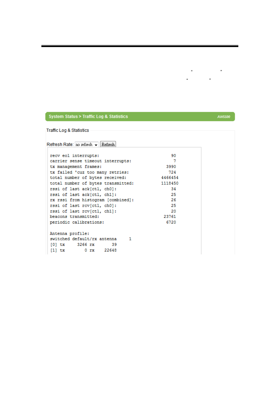 4 traffic log & statistics, Traffic log & statistics | Atop Technology AW5500 User manual User Manual | Page 71 / 104