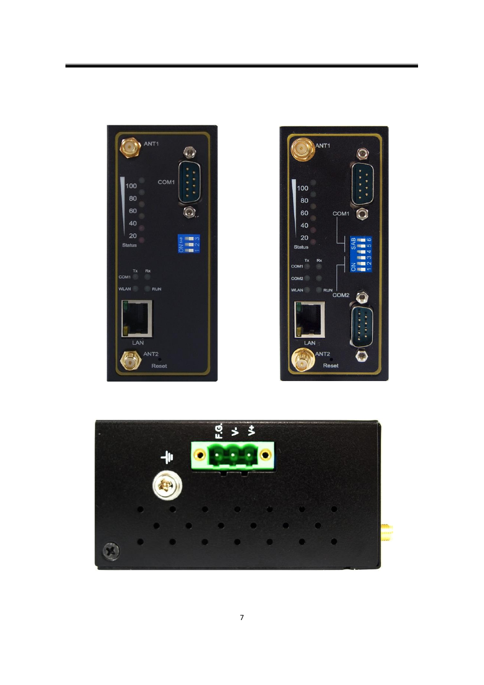 2 front & power panels, Front & power panels | Atop Technology SW550X User manual User Manual | Page 13 / 125