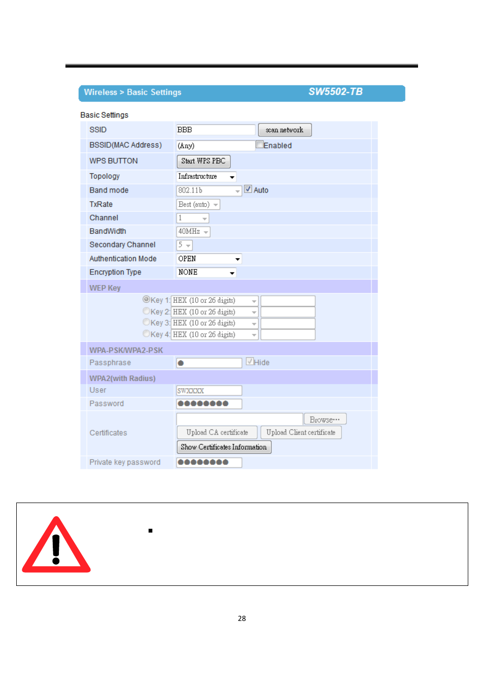 Attention | Atop Technology SW550X User manual User Manual | Page 34 / 125