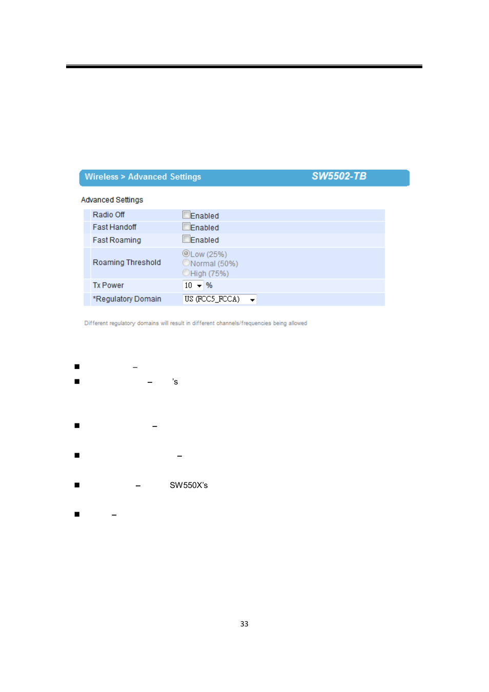 1 advanced settings, Advanced settings | Atop Technology SW550X User manual User Manual | Page 39 / 125