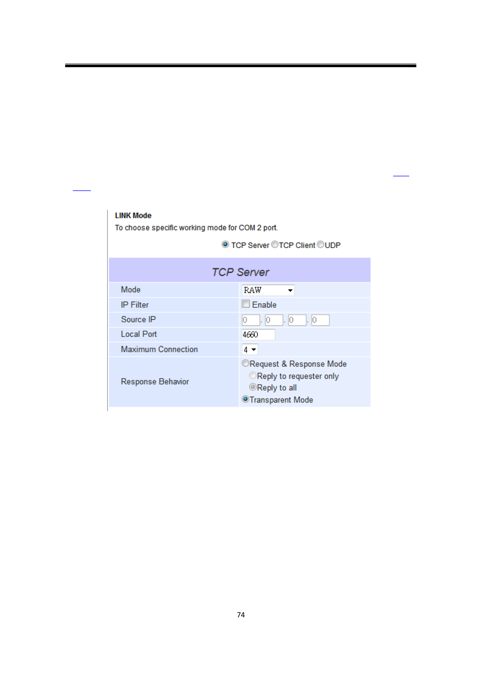 9 tcp server application: multiple tcp connections, Tcp server application: multiple tcp connections | Atop Technology SW550X User manual User Manual | Page 80 / 125