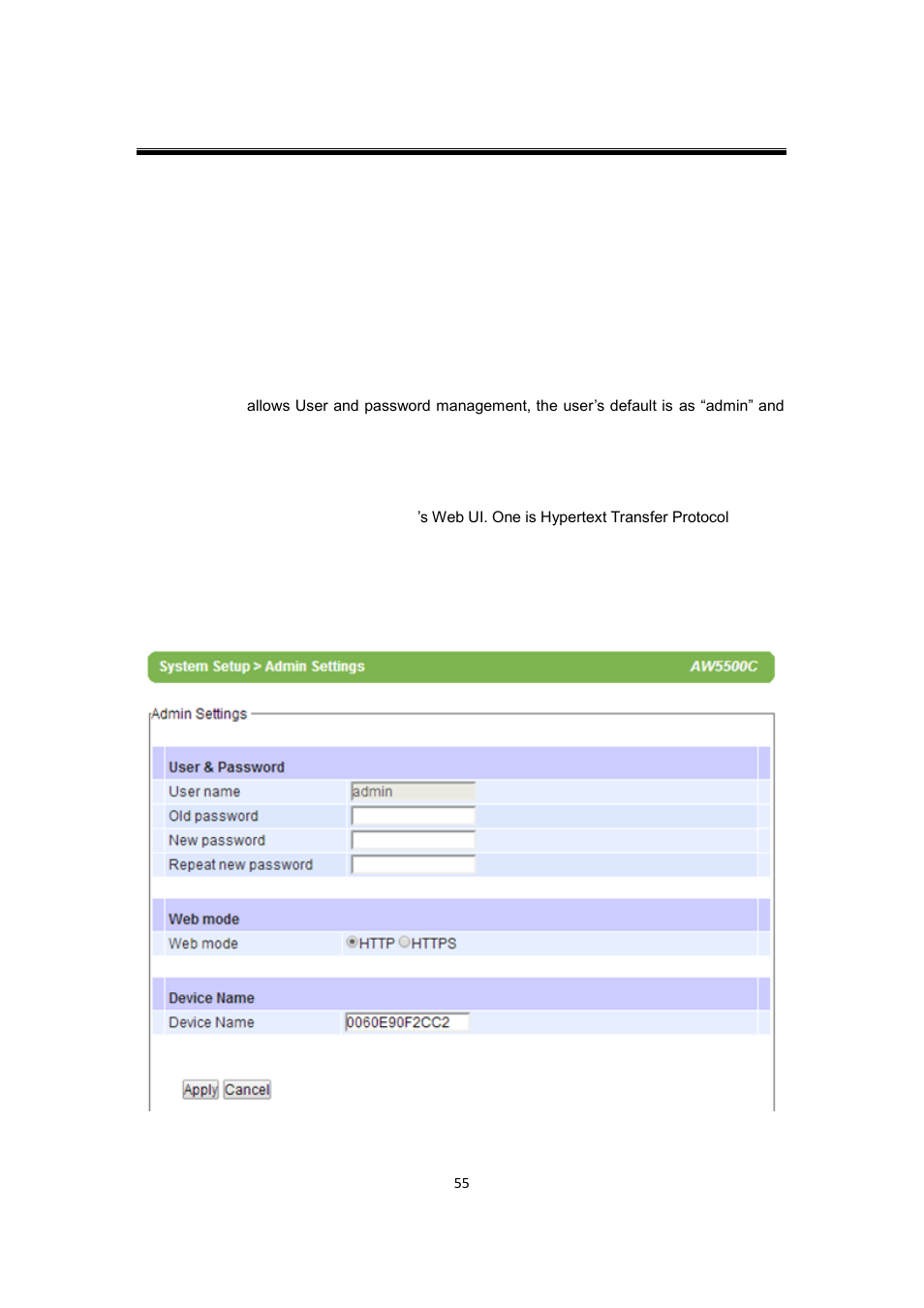 11 system setup, 1 admin settings, System setup | Admin settings | Atop Technology AW5500C User manual User Manual | Page 60 / 104