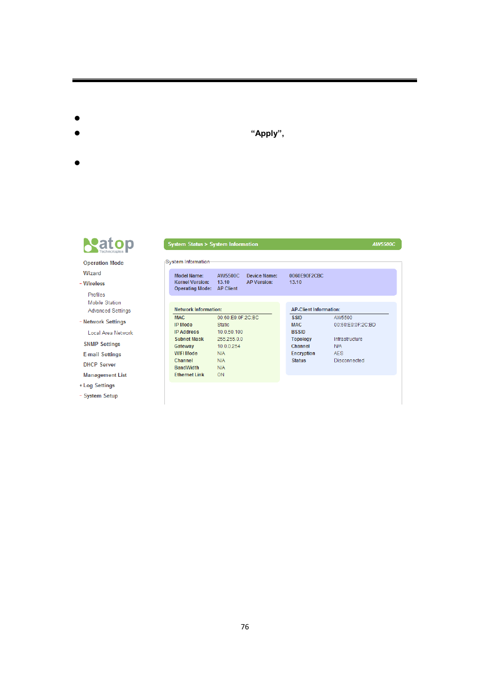 Atop Technology AW5500C User manual User Manual | Page 81 / 104