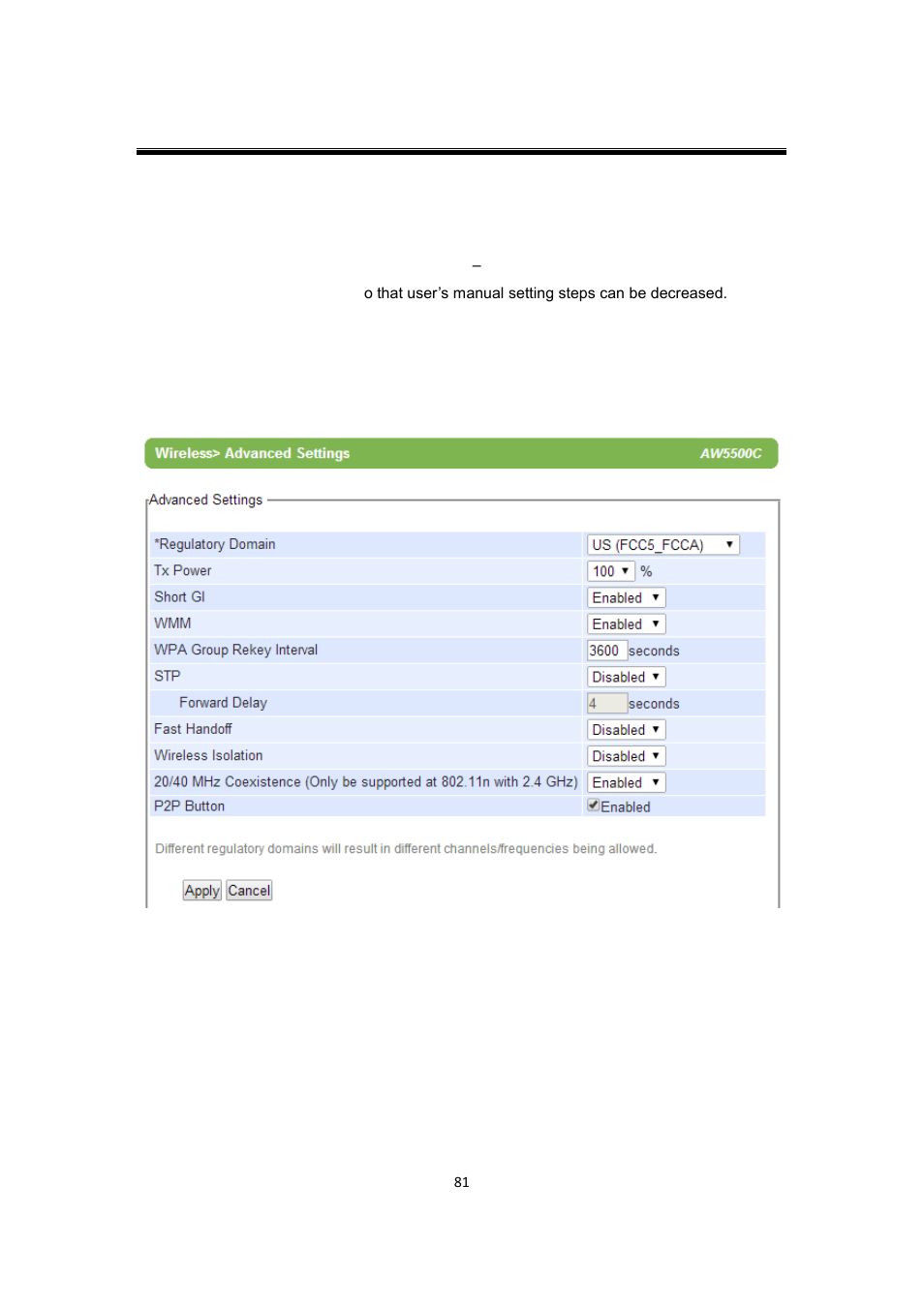 5 p2p button (external physical wps button), P2p button (external physical wps button) | Atop Technology AW5500C User manual User Manual | Page 86 / 104