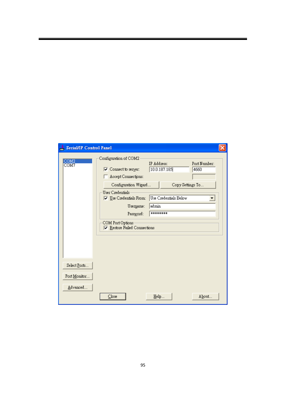 3 configuring vcom ports, Configuring vcom ports | Atop Technology SW550XC User manual User Manual | Page 100 / 124