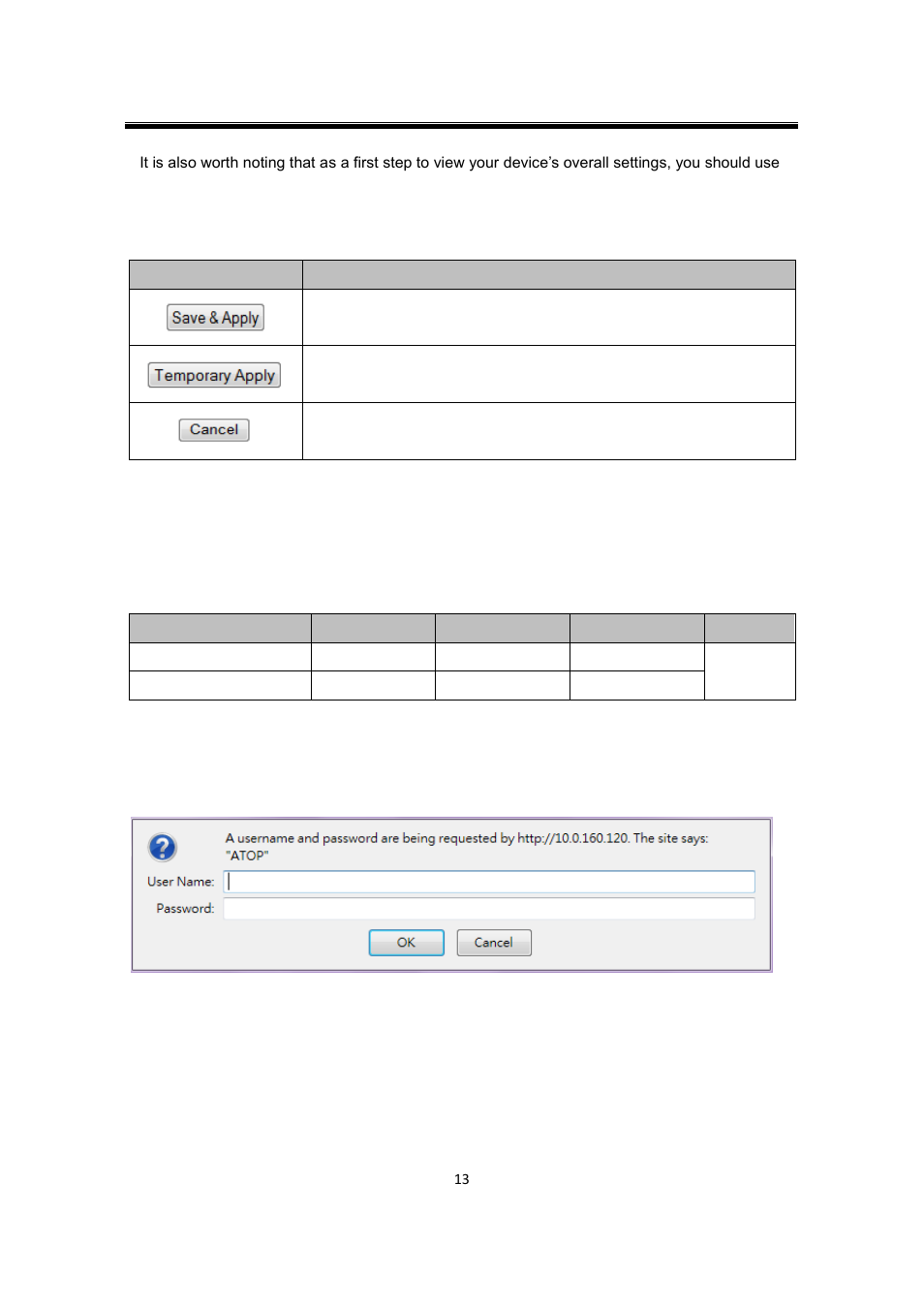 7 factory default settings, Factory default settings | Atop Technology SW550XC User manual User Manual | Page 18 / 124