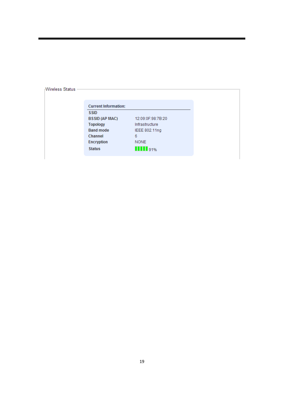 1 wireless status, Wireless status | Atop Technology SW550XC User manual User Manual | Page 24 / 124