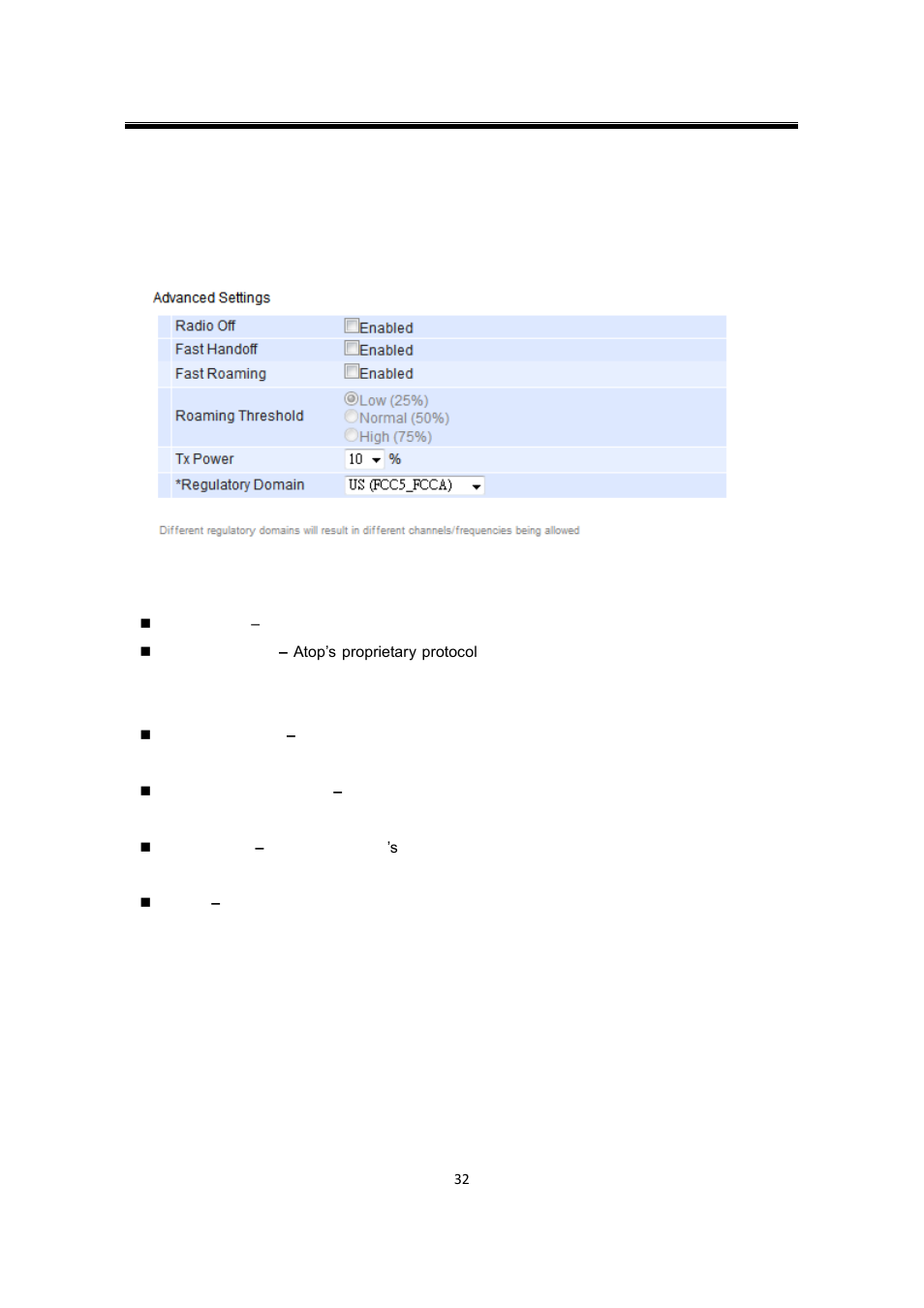 3 advanced settings, Advanced settings | Atop Technology SW550XC User manual User Manual | Page 37 / 124