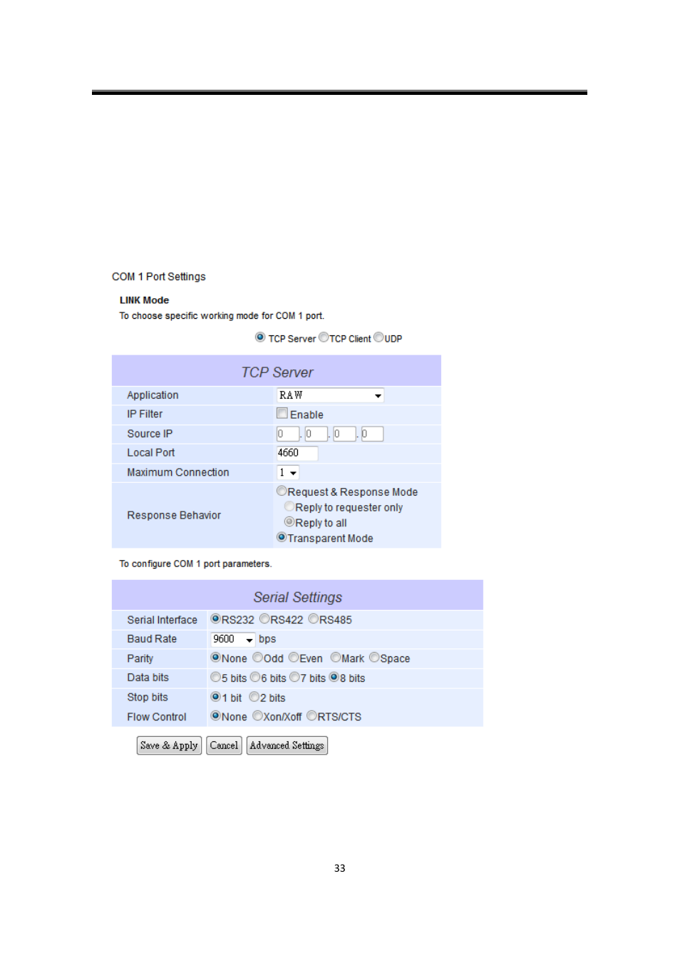 6 serial, 1 com port overview, Serial | Com port overview | Atop Technology SW550XC User manual User Manual | Page 38 / 124