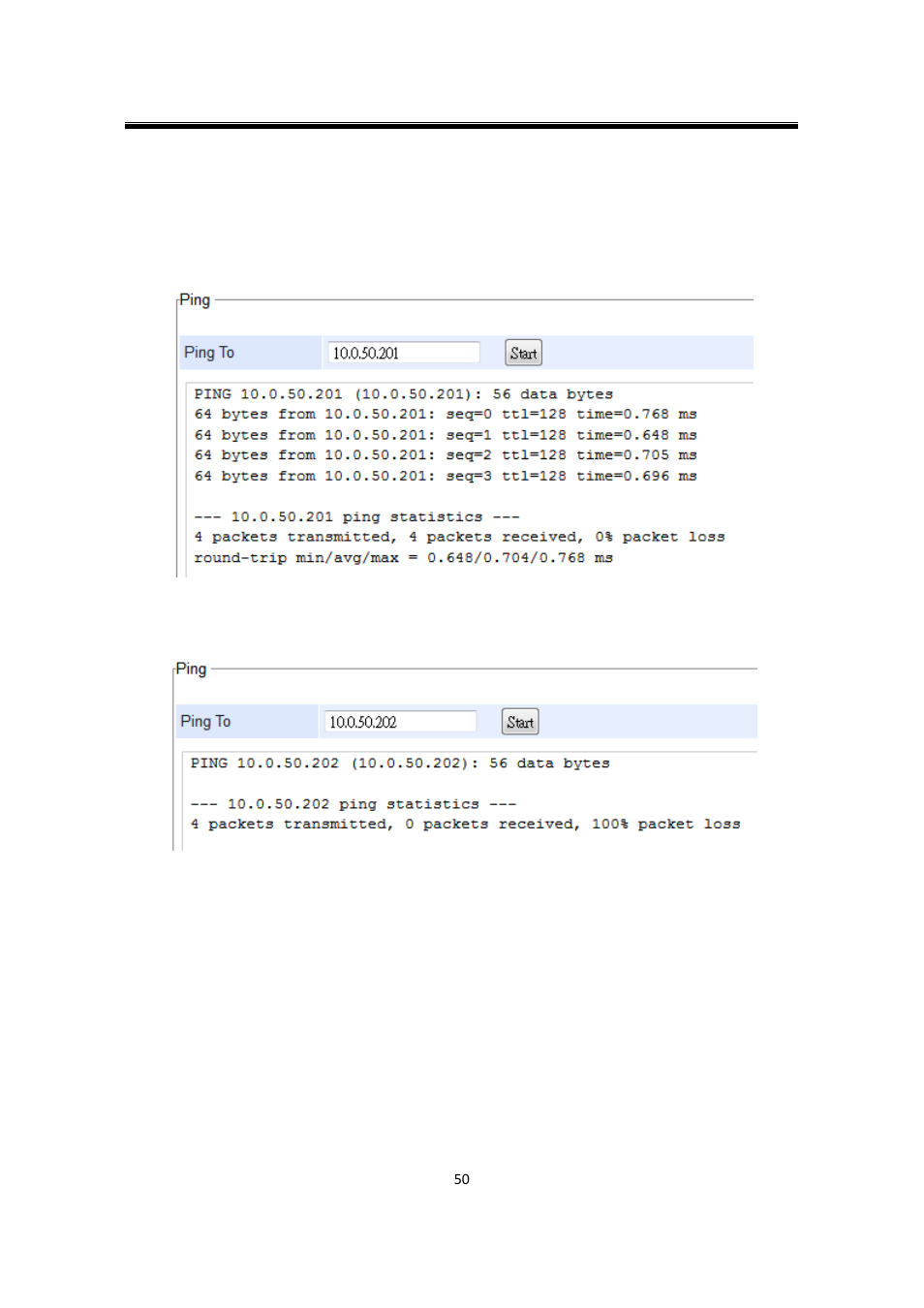 6 ping, Ping | Atop Technology SW550XC User manual User Manual | Page 55 / 124