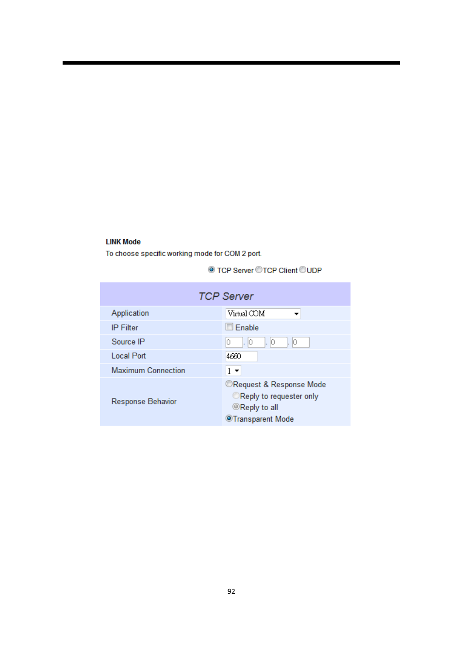 1 enable vcom in serial device servers, Enable vcom in serial device servers | Atop Technology SW550XC User manual User Manual | Page 97 / 124