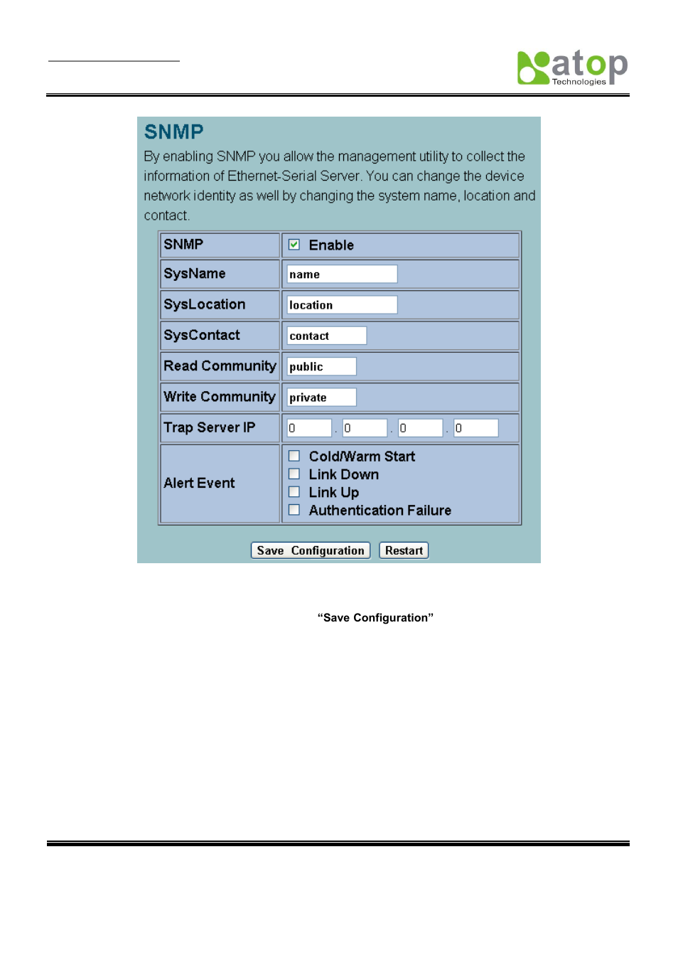 Security setup | Atop Technology SE5001 Series User Manual | Page 31 / 100