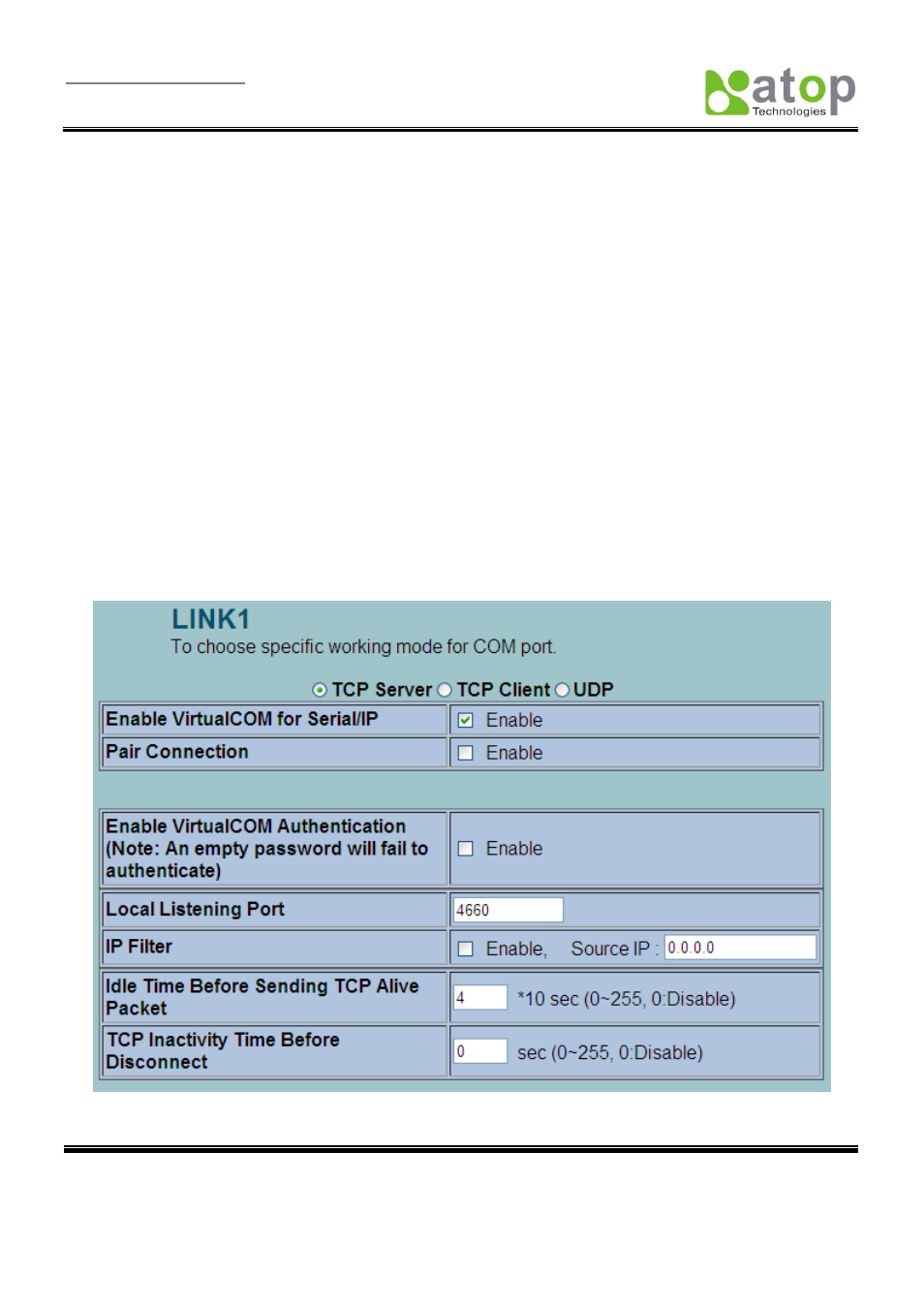 3 installation, 4 uninstalling, 1 enable virtual com in serial device servers | Atop Technology SE5001 Series User Manual | Page 48 / 100