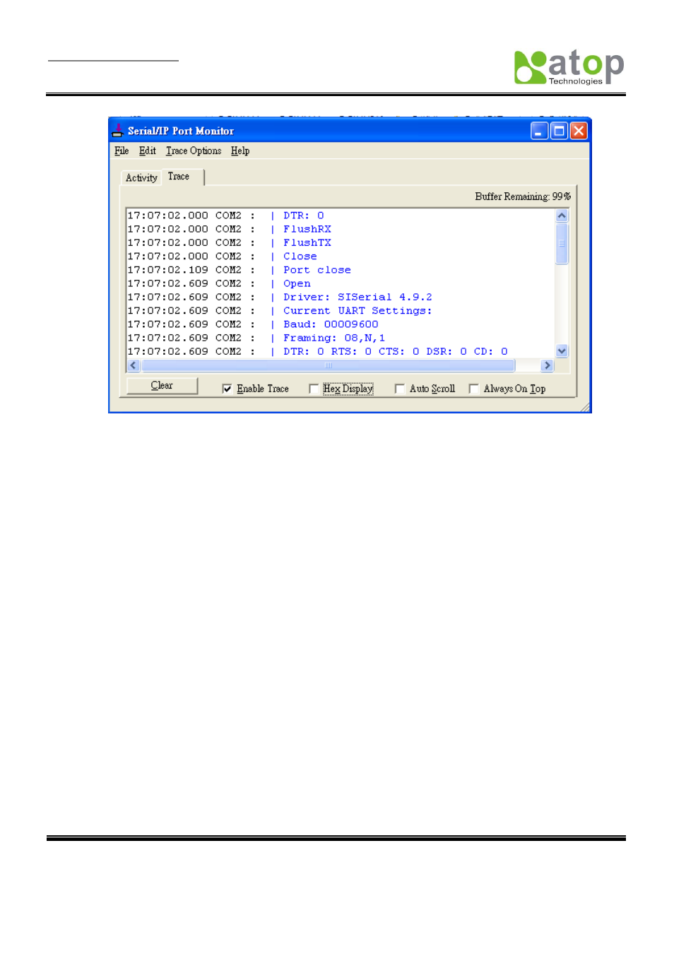 5 serial/ip advanced settings | Atop Technology SE5001 Series User Manual | Page 62 / 100