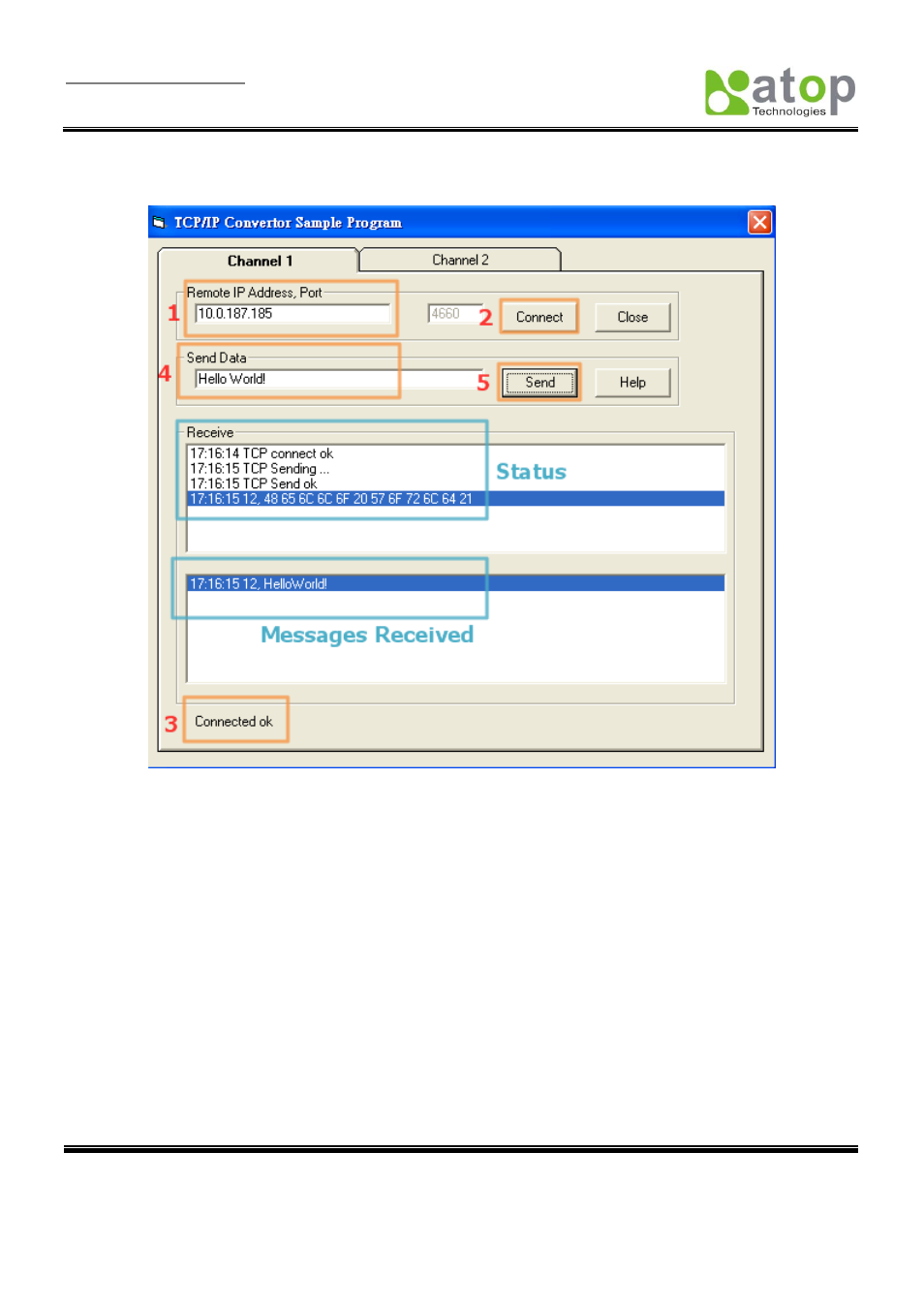 2 tcptest2 in microsoft visual c++ 6 | Atop Technology SE5001 Series User Manual | Page 66 / 100