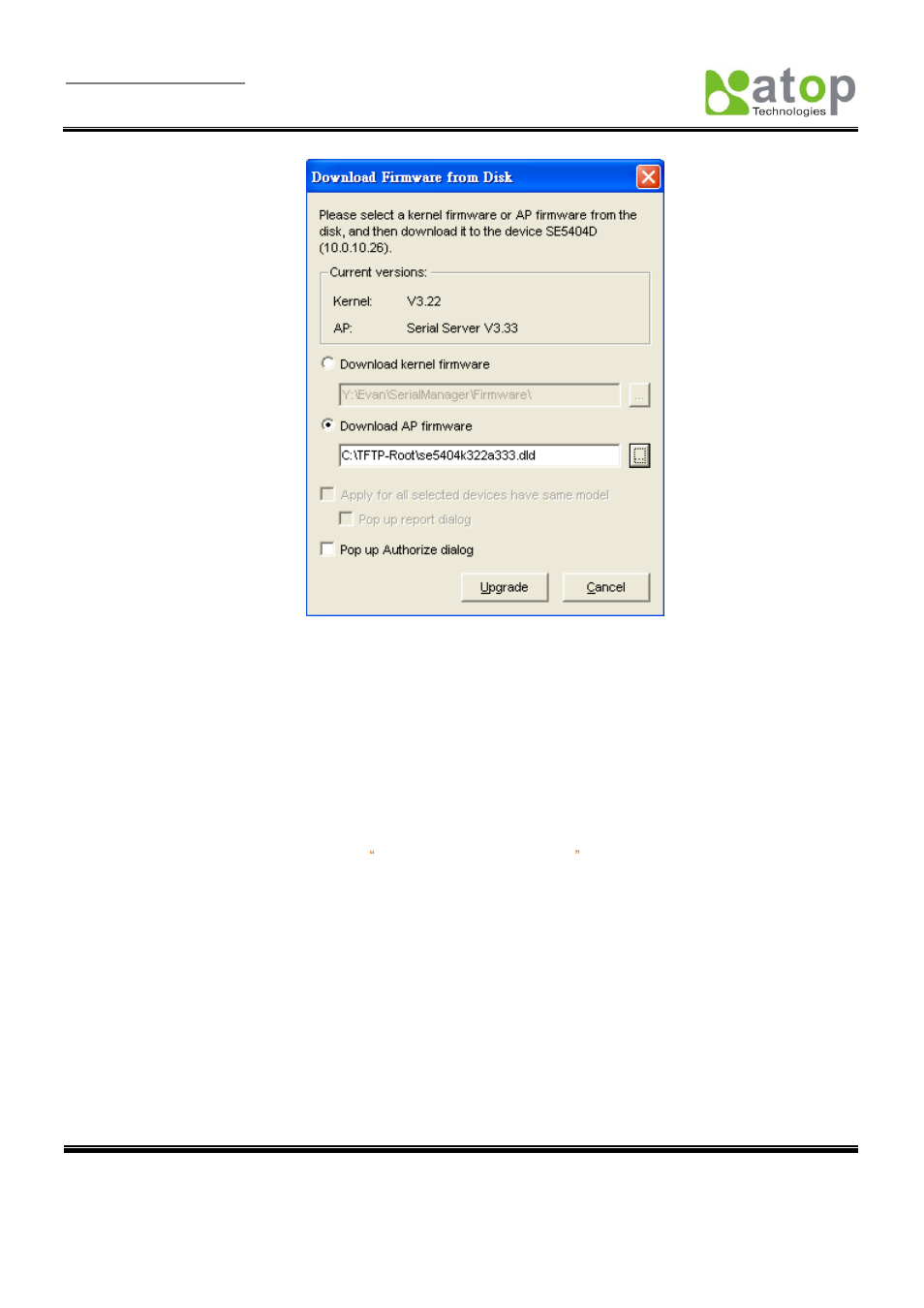 D.3.3, Configuration | Atop Technology SE5001 Series User Manual | Page 87 / 100