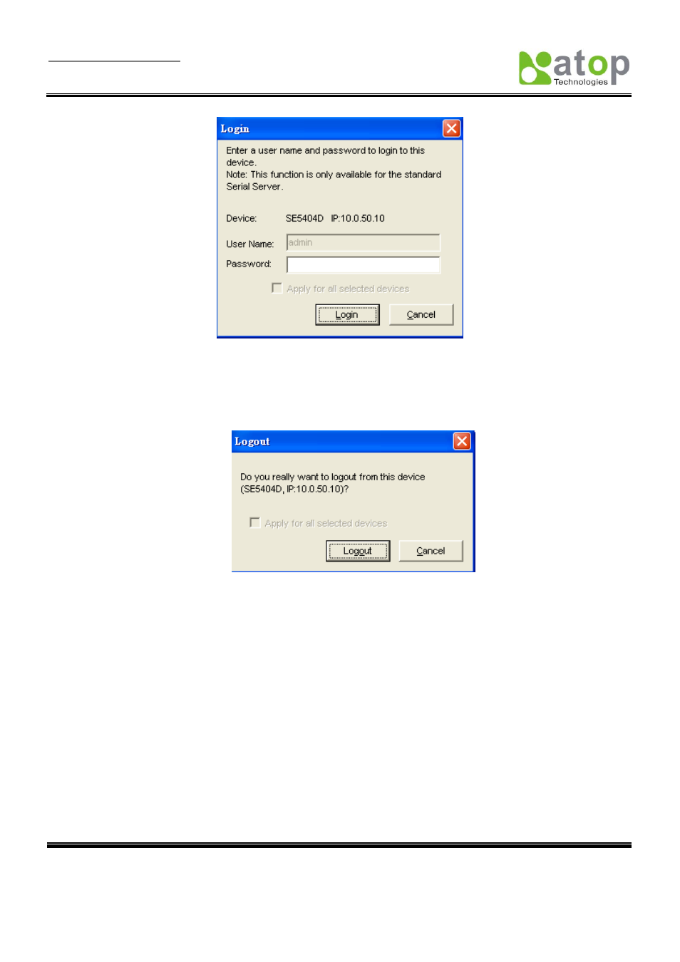 Atop Technology SE5001 Series User Manual | Page 96 / 100