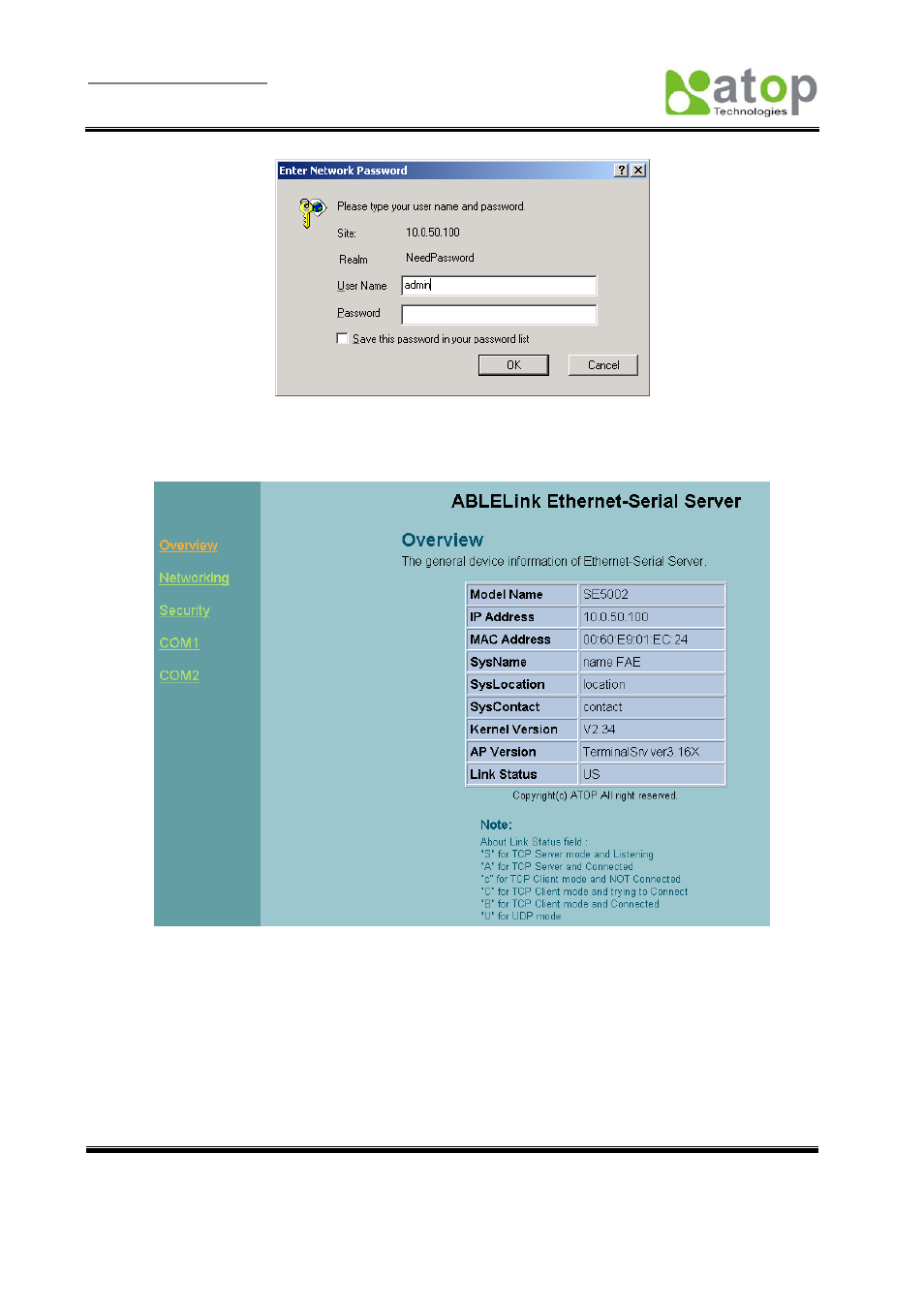 Login the system via web, Overview, 2 changing password | Fig. 22, Fig. 23 | Atop Technology SE5002 User manual User Manual | Page 21 / 60