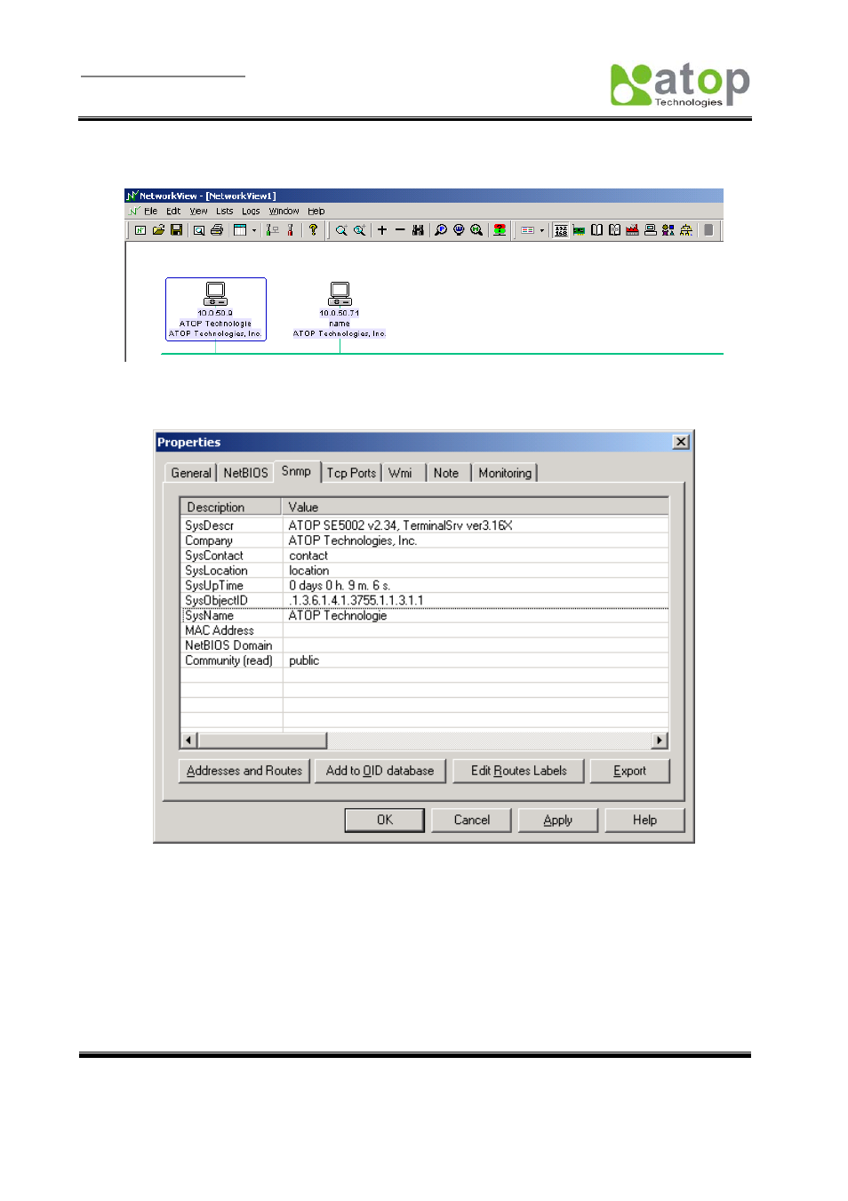 Networkview display the devices found, Networkview display device information, Fig. 42 | Fig. 43 | Atop Technology SE5002 User manual User Manual | Page 34 / 60