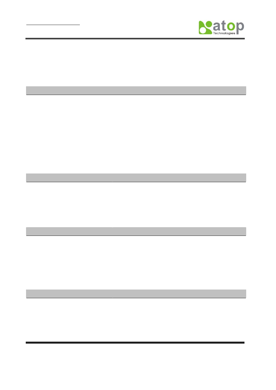 A.4 buzzer/led message, A.4.1 buzzer, A.4.2 lan | A.4.3 com port, A.4.4 run | Atop Technology SE5002 User manual User Manual | Page 42 / 60