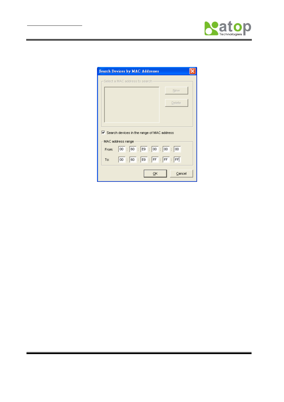 D3.1.3 search by mac address, D3.1.4 rescan | Atop Technology SE5002 User manual User Manual | Page 48 / 60