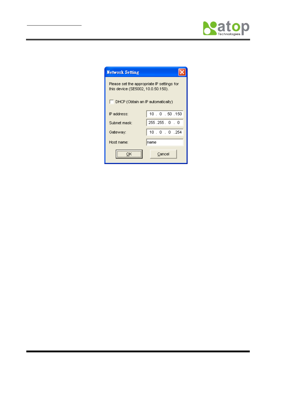 D3.4.1 network, D3.4.2 com port | Atop Technology SE5002 User manual User Manual | Page 54 / 60