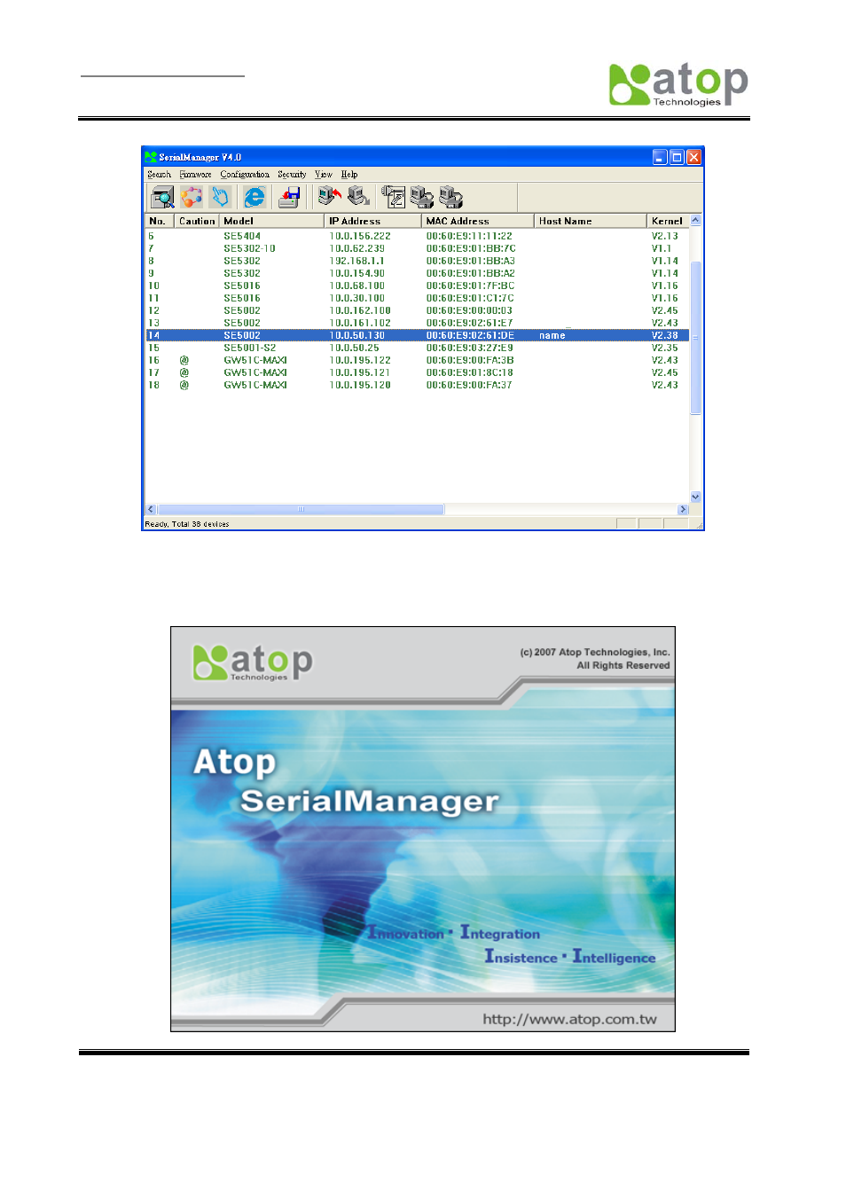 D3.6 help | Atop Technology SE5002 User manual User Manual | Page 60 / 60