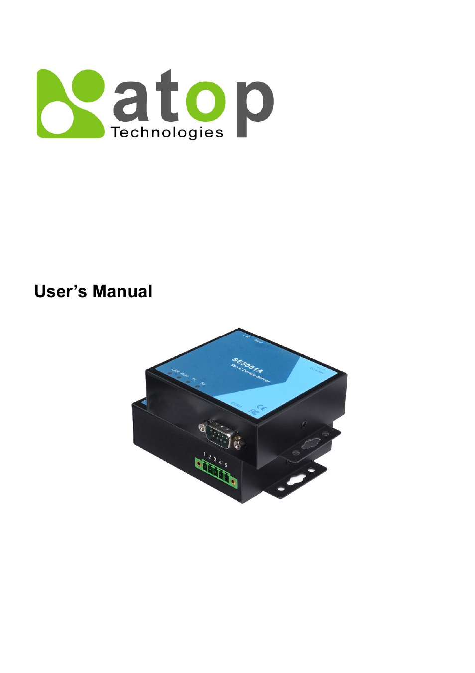 Atop Technology SE5001A User manual User Manual | 72 pages