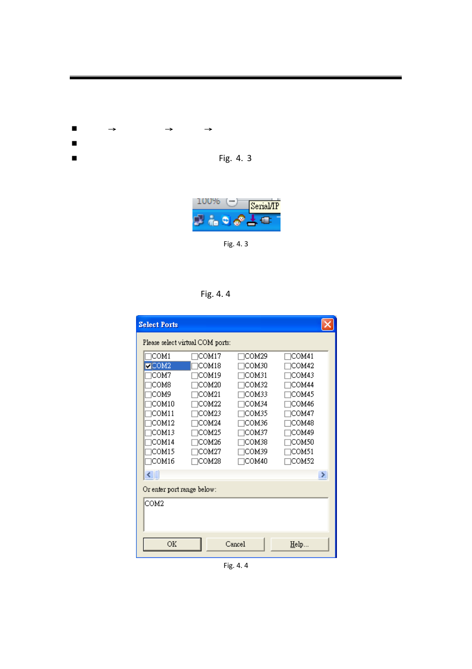 2 running serial/ip in windows, Running serial/ip in windows, Fig. 4. 3 | Fig. 4. 4 | Atop Technology SE5002D User manual User Manual | Page 65 / 87