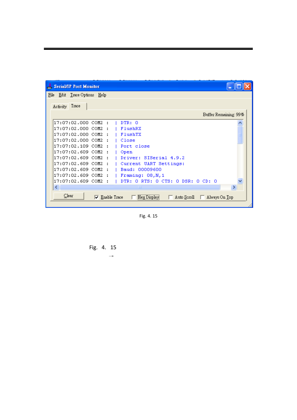 3 the trace panel, The trace panel | Atop Technology SE5002D User manual User Manual | Page 76 / 87