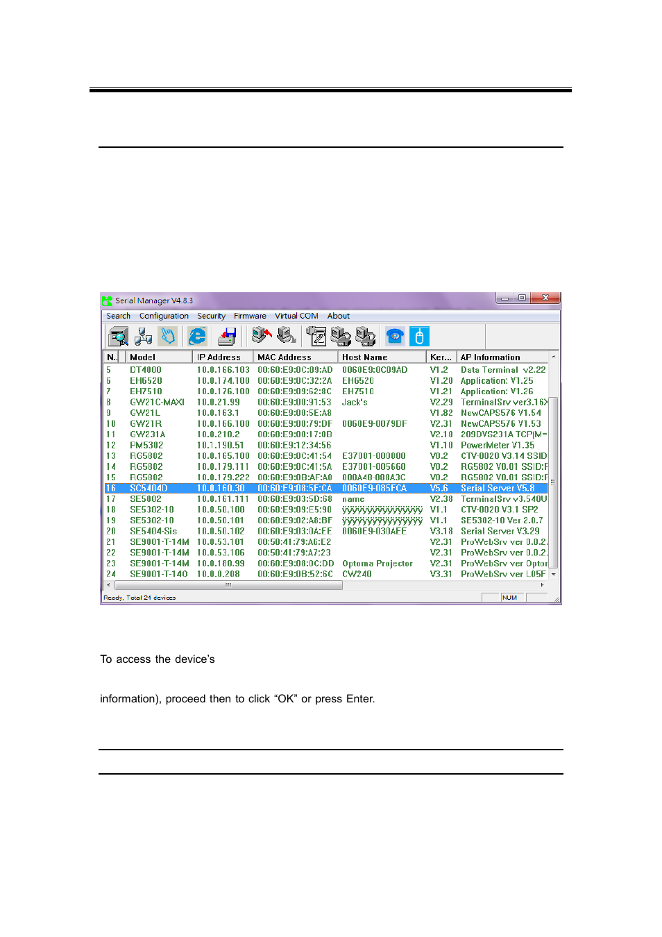 5 web configuration, 1 administrator login, Web configuration | Administrator login | Atop Technology SE5416A User manual User Manual | Page 24 / 113