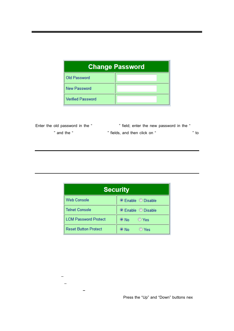 6 security configuration, Security configuration | Atop Technology SE5416A User manual User Manual | Page 47 / 113