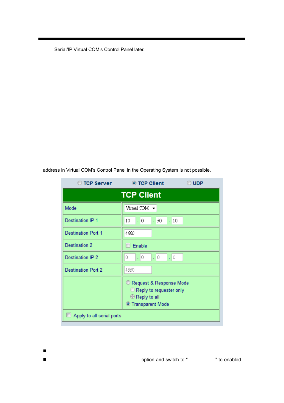 2 tcp server application: enable rfc 2217, 3 tcp client application: enable virtual com, Tcp server application: enable rfc 2217 | Tcp client application: enable virtual com | Atop Technology SE5416A User manual User Manual | Page 80 / 113