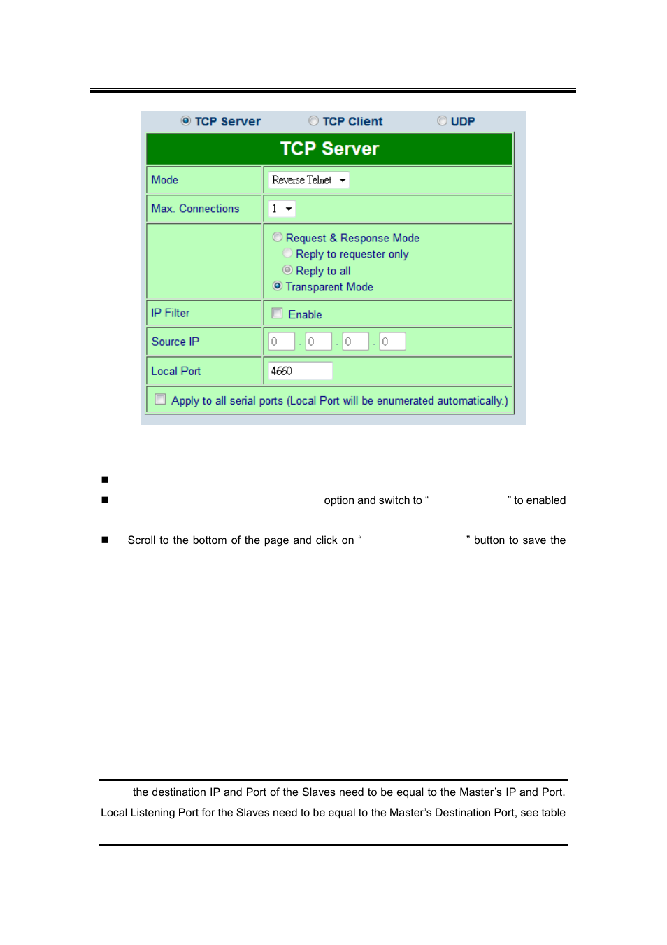 8 udp application: multi-point pair connection, Udp application: multi-point pair connection | Atop Technology SE5416A User manual User Manual | Page 84 / 113